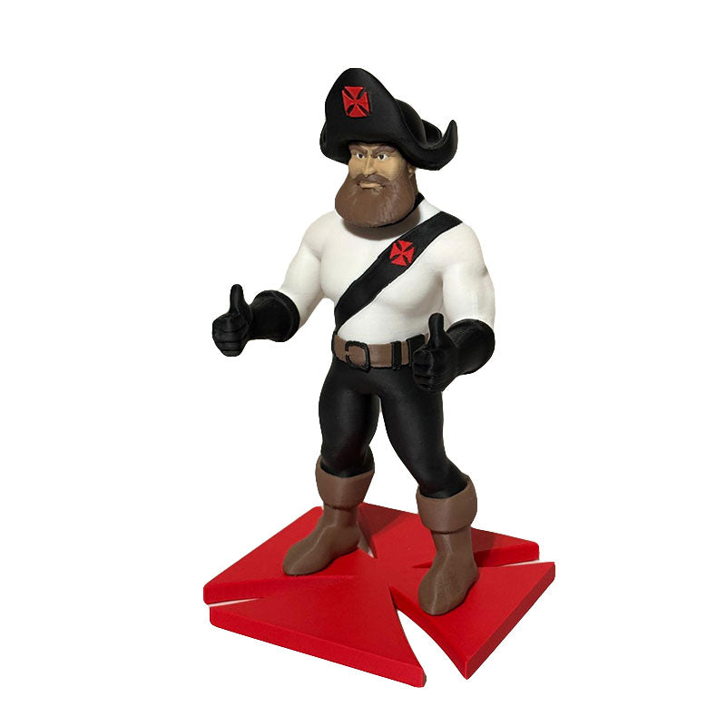 3D Brazilian Soccer Mascot – Vasco Collectible Figure | Premium Finish