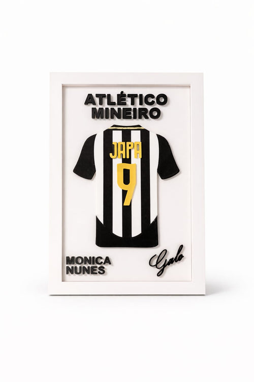 3D Custom Soccer Jersey Frame – Personalized Name & Number | Premium Finish