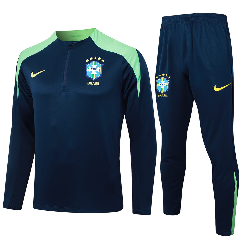 Conjunto Nike Treino Seleção Brasileira IV Azul Escuro