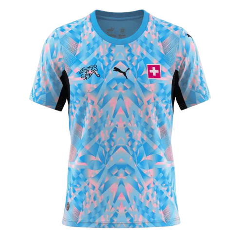 Switzerland Goalkeeper Soccer Jersey World Cup 2026 Blue - Fan Version